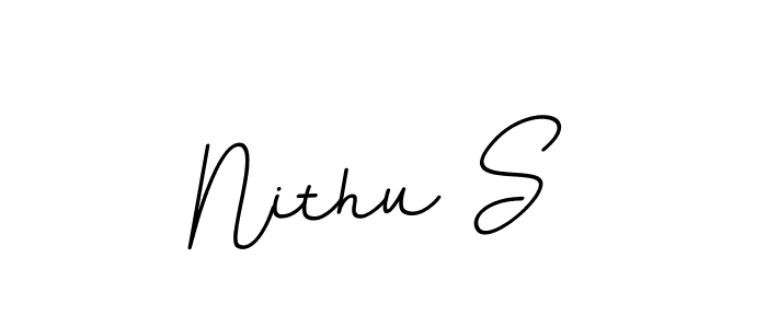 This is the best signature style for the Nithu S name. Also you like these signature font (BallpointsItalic-DORy9). Mix name signature. Nithu S signature style 11 images and pictures png