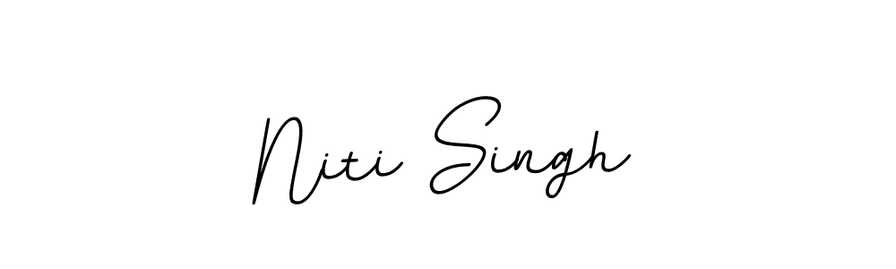 How to make Niti Singh name signature. Use BallpointsItalic-DORy9 style for creating short signs online. This is the latest handwritten sign. Niti Singh signature style 11 images and pictures png