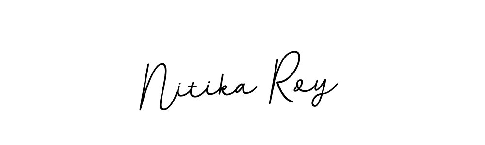 Nitika Roy stylish signature style. Best Handwritten Sign (BallpointsItalic-DORy9) for my name. Handwritten Signature Collection Ideas for my name Nitika Roy. Nitika Roy signature style 11 images and pictures png