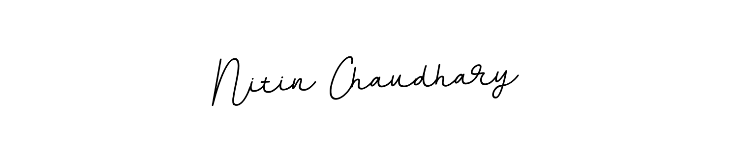 Create a beautiful signature design for name Nitin Chaudhary. With this signature (BallpointsItalic-DORy9) fonts, you can make a handwritten signature for free. Nitin Chaudhary signature style 11 images and pictures png