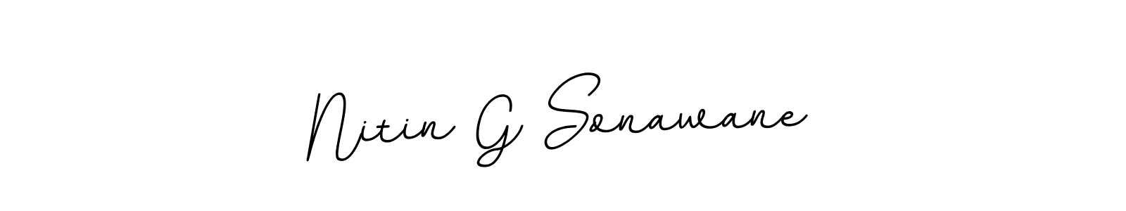 You should practise on your own different ways (BallpointsItalic-DORy9) to write your name (Nitin G Sonawane) in signature. don't let someone else do it for you. Nitin G Sonawane signature style 11 images and pictures png