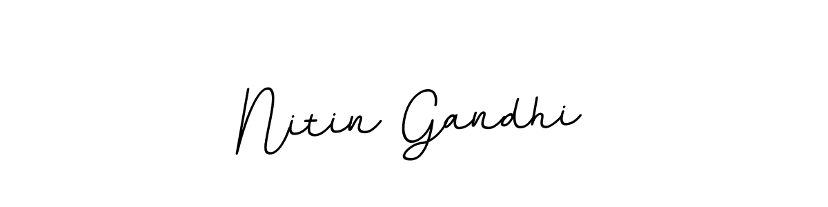 How to Draw Nitin Gandhi signature style? BallpointsItalic-DORy9 is a latest design signature styles for name Nitin Gandhi. Nitin Gandhi signature style 11 images and pictures png