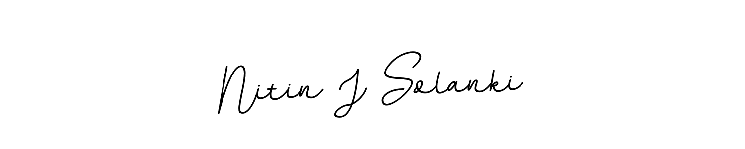 Nitin J Solanki stylish signature style. Best Handwritten Sign (BallpointsItalic-DORy9) for my name. Handwritten Signature Collection Ideas for my name Nitin J Solanki. Nitin J Solanki signature style 11 images and pictures png