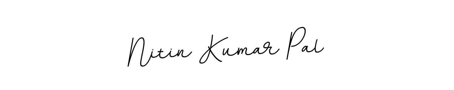 The best way (BallpointsItalic-DORy9) to make a short signature is to pick only two or three words in your name. The name Nitin Kumar Pal include a total of six letters. For converting this name. Nitin Kumar Pal signature style 11 images and pictures png