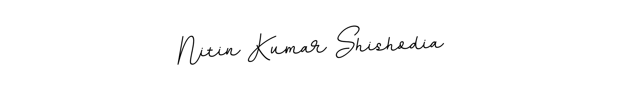 Create a beautiful signature design for name Nitin Kumar Shishodia. With this signature (BallpointsItalic-DORy9) fonts, you can make a handwritten signature for free. Nitin Kumar Shishodia signature style 11 images and pictures png
