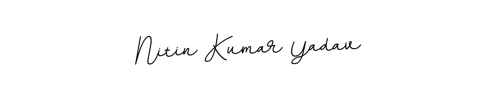 The best way (BallpointsItalic-DORy9) to make a short signature is to pick only two or three words in your name. The name Nitin Kumar Yadav include a total of six letters. For converting this name. Nitin Kumar Yadav signature style 11 images and pictures png