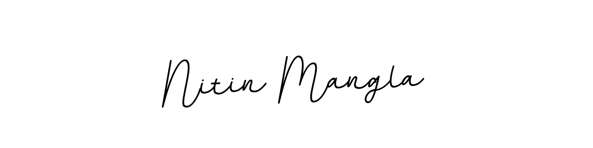 This is the best signature style for the Nitin Mangla name. Also you like these signature font (BallpointsItalic-DORy9). Mix name signature. Nitin Mangla signature style 11 images and pictures png
