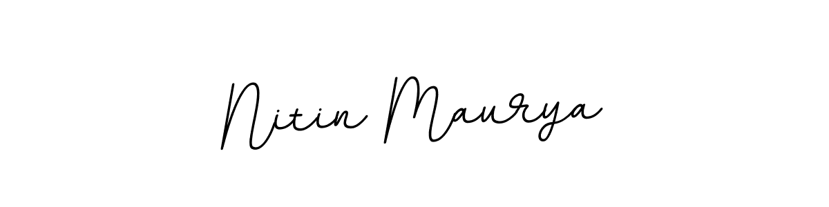 The best way (BallpointsItalic-DORy9) to make a short signature is to pick only two or three words in your name. The name Nitin Maurya include a total of six letters. For converting this name. Nitin Maurya signature style 11 images and pictures png