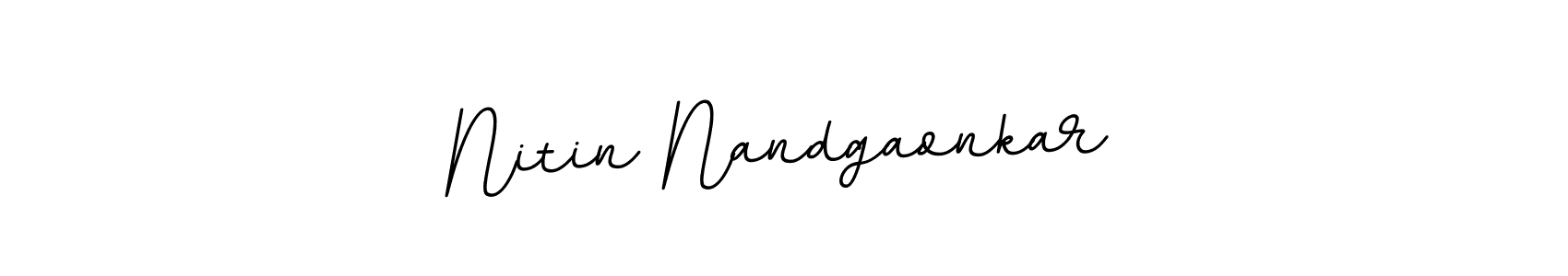 Also You can easily find your signature by using the search form. We will create Nitin Nandgaonkar name handwritten signature images for you free of cost using BallpointsItalic-DORy9 sign style. Nitin Nandgaonkar signature style 11 images and pictures png