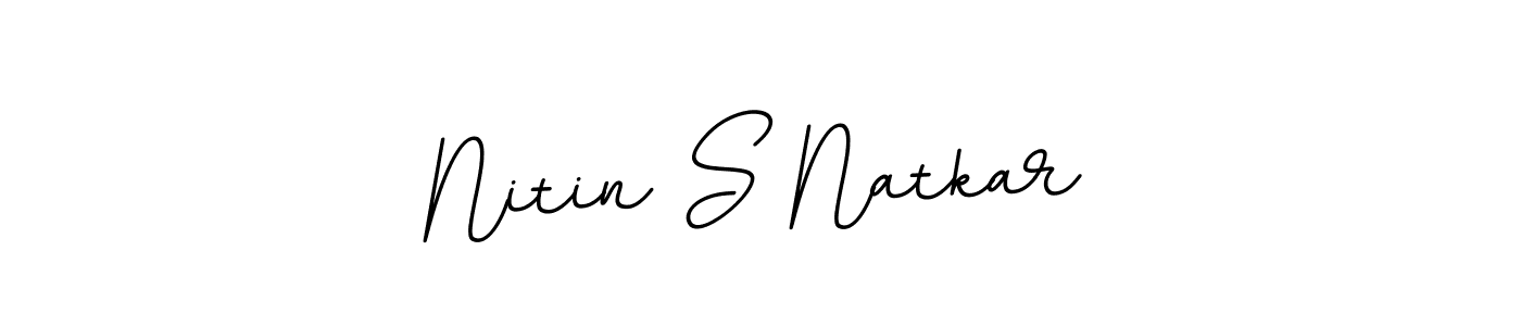 Design your own signature with our free online signature maker. With this signature software, you can create a handwritten (BallpointsItalic-DORy9) signature for name Nitin S Natkar. Nitin S Natkar signature style 11 images and pictures png