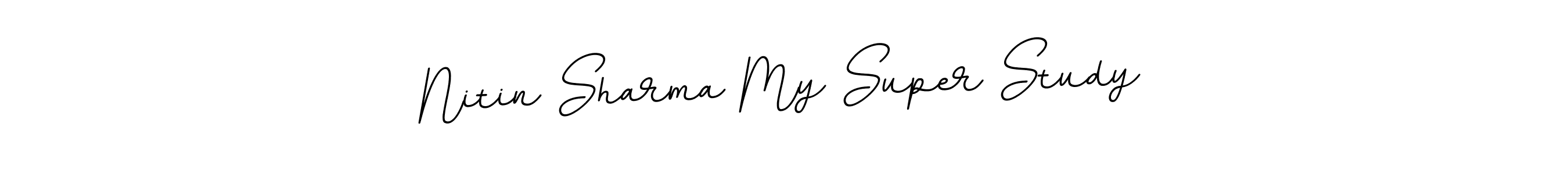 Use a signature maker to create a handwritten signature online. With this signature software, you can design (BallpointsItalic-DORy9) your own signature for name Nitin Sharma My Super Study. Nitin Sharma My Super Study signature style 11 images and pictures png