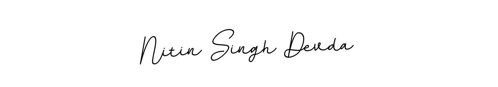 You should practise on your own different ways (BallpointsItalic-DORy9) to write your name (Nitin Singh Devda) in signature. don't let someone else do it for you. Nitin Singh Devda signature style 11 images and pictures png