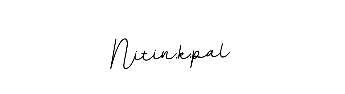 Nitin.k.pal stylish signature style. Best Handwritten Sign (BallpointsItalic-DORy9) for my name. Handwritten Signature Collection Ideas for my name Nitin.k.pal. Nitin.k.pal signature style 11 images and pictures png