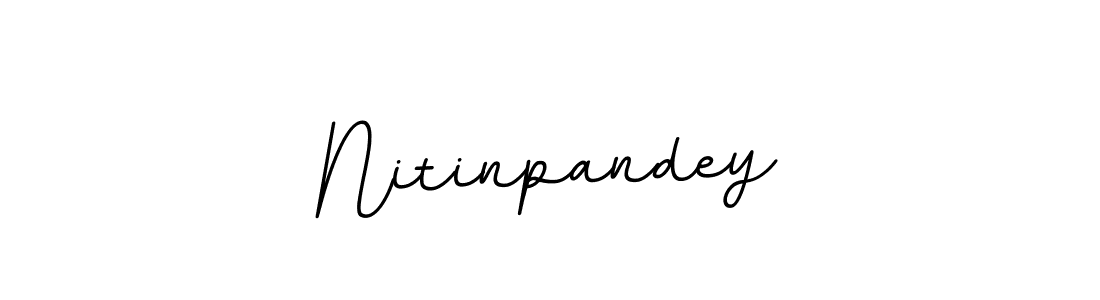 if you are searching for the best signature style for your name Nitinpandey. so please give up your signature search. here we have designed multiple signature styles  using BallpointsItalic-DORy9. Nitinpandey signature style 11 images and pictures png
