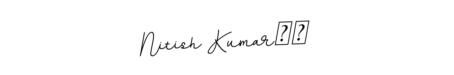 Design your own signature with our free online signature maker. With this signature software, you can create a handwritten (BallpointsItalic-DORy9) signature for name Nitish Kumar❣️. Nitish Kumar❣️ signature style 11 images and pictures png