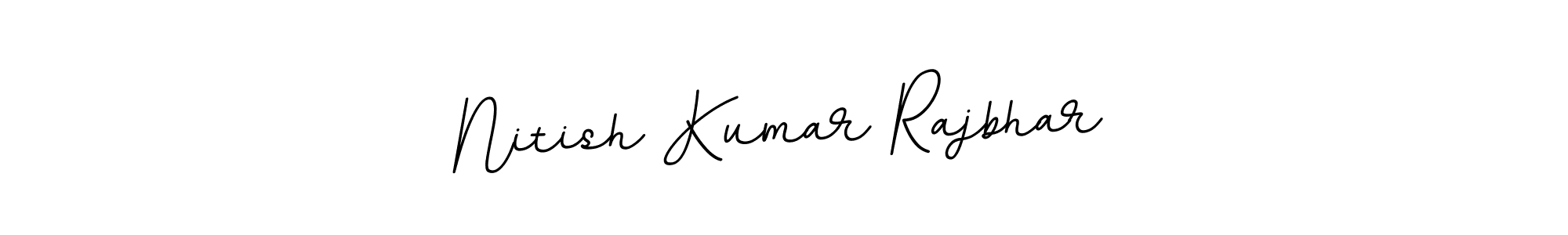 Make a beautiful signature design for name Nitish Kumar Rajbhar. With this signature (BallpointsItalic-DORy9) style, you can create a handwritten signature for free. Nitish Kumar Rajbhar signature style 11 images and pictures png