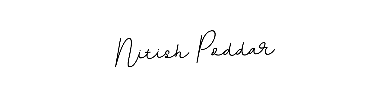 Create a beautiful signature design for name Nitish Poddar. With this signature (BallpointsItalic-DORy9) fonts, you can make a handwritten signature for free. Nitish Poddar signature style 11 images and pictures png