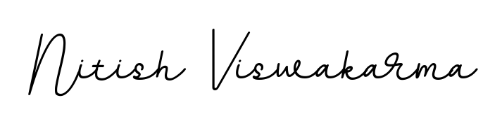You should practise on your own different ways (BallpointsItalic-DORy9) to write your name (Nitish Viswakarma) in signature. Don't let someone else do it for you. Nitish Viswakarma signature style 11 images and pictures png