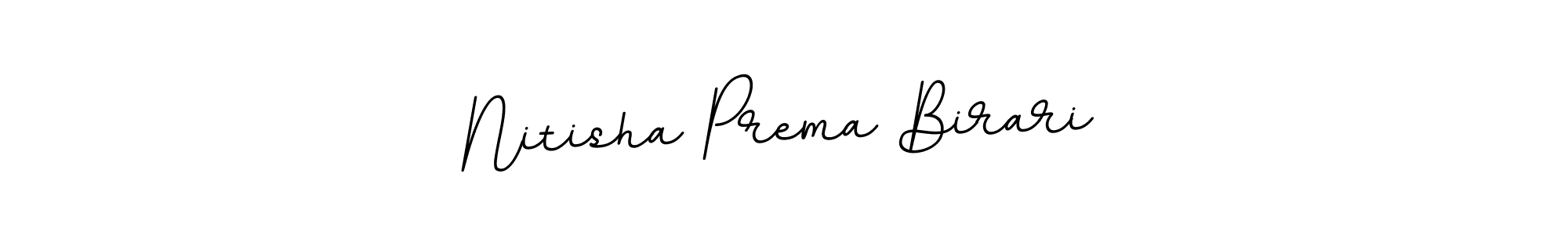 Create a beautiful signature design for name Nitisha Prema Birari. With this signature (BallpointsItalic-DORy9) fonts, you can make a handwritten signature for free. Nitisha Prema Birari signature style 11 images and pictures png