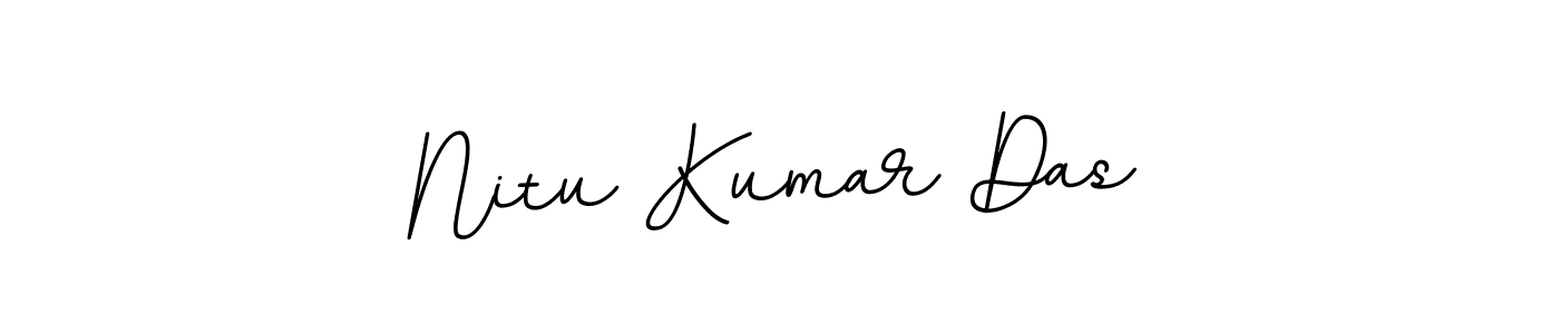 Use a signature maker to create a handwritten signature online. With this signature software, you can design (BallpointsItalic-DORy9) your own signature for name Nitu Kumar Das. Nitu Kumar Das signature style 11 images and pictures png