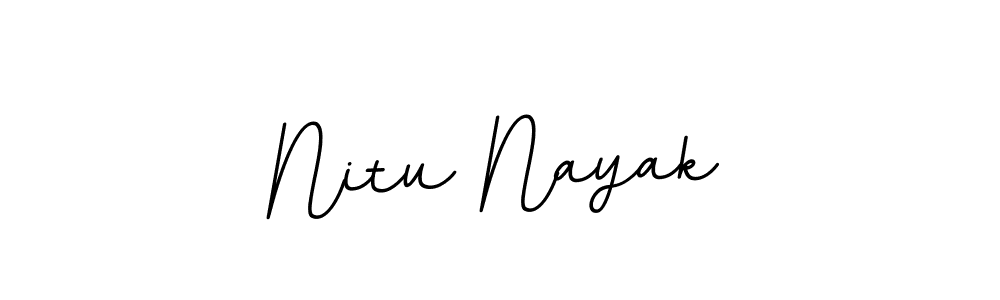 How to make Nitu Nayak name signature. Use BallpointsItalic-DORy9 style for creating short signs online. This is the latest handwritten sign. Nitu Nayak signature style 11 images and pictures png