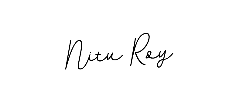 Make a beautiful signature design for name Nitu Roy. With this signature (BallpointsItalic-DORy9) style, you can create a handwritten signature for free. Nitu Roy signature style 11 images and pictures png