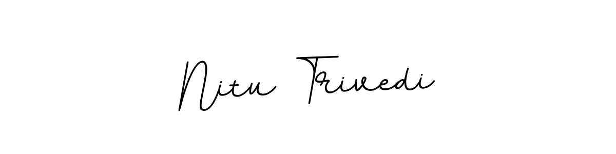 Make a short Nitu Trivedi signature style. Manage your documents anywhere anytime using BallpointsItalic-DORy9. Create and add eSignatures, submit forms, share and send files easily. Nitu Trivedi signature style 11 images and pictures png