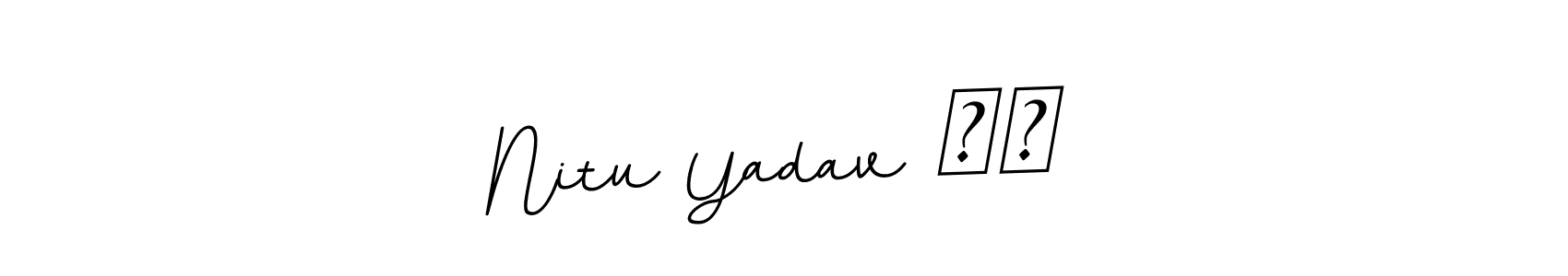 How to make Nitu Yadav ६५ name signature. Use BallpointsItalic-DORy9 style for creating short signs online. This is the latest handwritten sign. Nitu Yadav ६५ signature style 11 images and pictures png