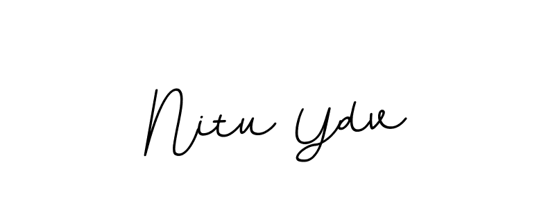 It looks lik you need a new signature style for name Nitu Ydv. Design unique handwritten (BallpointsItalic-DORy9) signature with our free signature maker in just a few clicks. Nitu Ydv signature style 11 images and pictures png