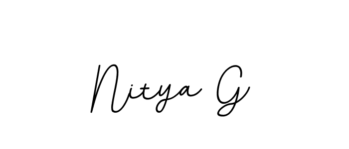 Nitya G stylish signature style. Best Handwritten Sign (BallpointsItalic-DORy9) for my name. Handwritten Signature Collection Ideas for my name Nitya G. Nitya G signature style 11 images and pictures png