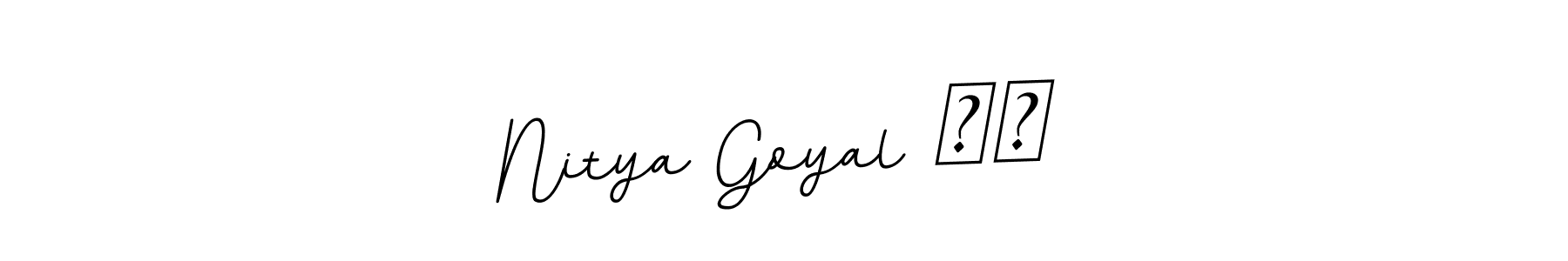 How to make Nitya Goyal ❤️ signature? BallpointsItalic-DORy9 is a professional autograph style. Create handwritten signature for Nitya Goyal ❤️ name. Nitya Goyal ❤️ signature style 11 images and pictures png