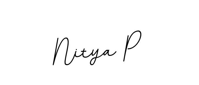 This is the best signature style for the Nitya P name. Also you like these signature font (BallpointsItalic-DORy9). Mix name signature. Nitya P signature style 11 images and pictures png