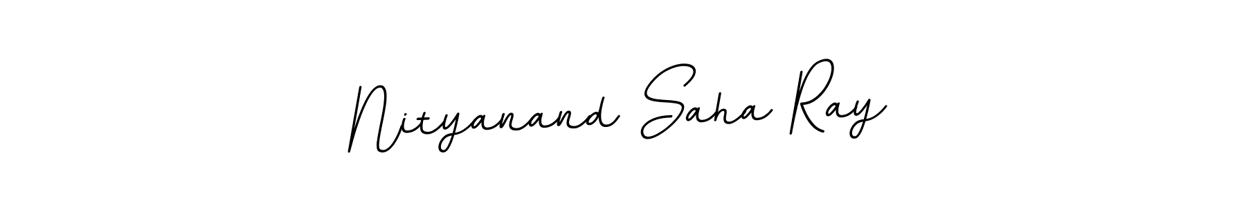 Use a signature maker to create a handwritten signature online. With this signature software, you can design (BallpointsItalic-DORy9) your own signature for name Nityanand Saha Ray. Nityanand Saha Ray signature style 11 images and pictures png