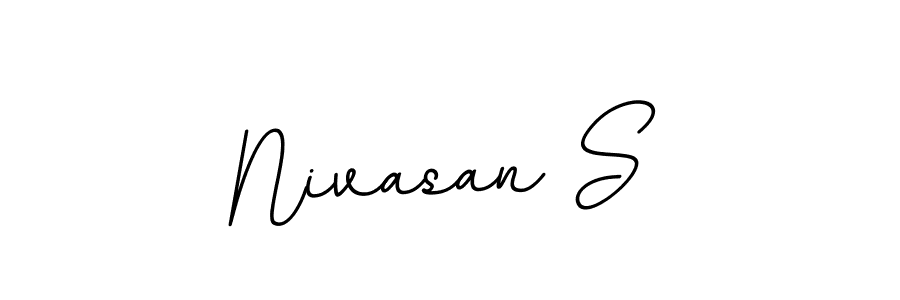 Create a beautiful signature design for name Nivasan S. With this signature (BallpointsItalic-DORy9) fonts, you can make a handwritten signature for free. Nivasan S signature style 11 images and pictures png