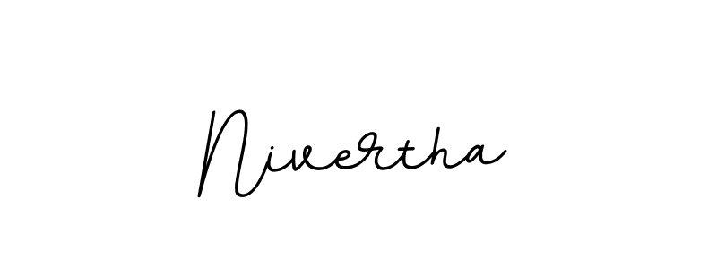 Nivertha stylish signature style. Best Handwritten Sign (BallpointsItalic-DORy9) for my name. Handwritten Signature Collection Ideas for my name Nivertha. Nivertha signature style 11 images and pictures png