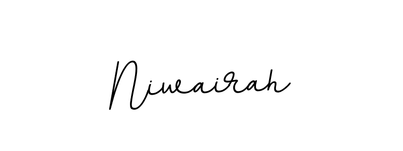 Similarly BallpointsItalic-DORy9 is the best handwritten signature design. Signature creator online .You can use it as an online autograph creator for name Niwairah. Niwairah signature style 11 images and pictures png