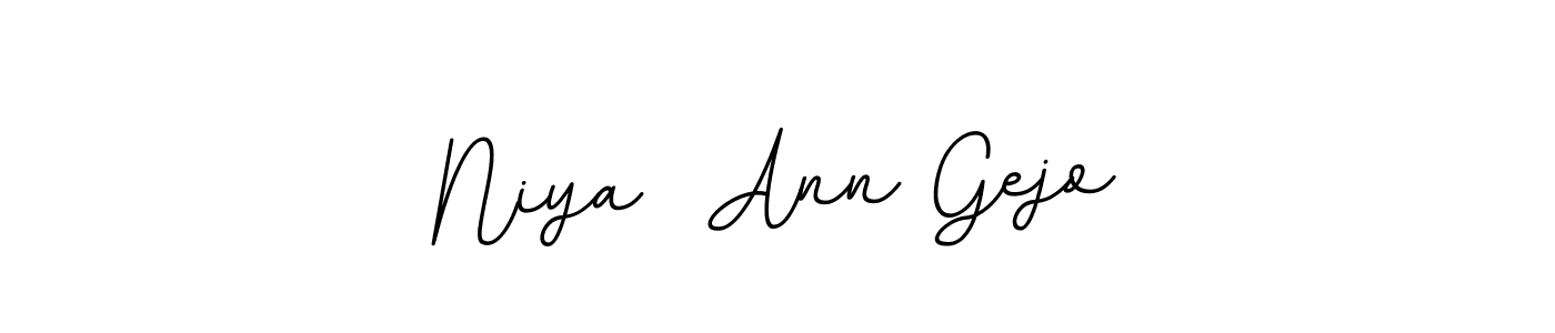 Niya  Ann Gejo stylish signature style. Best Handwritten Sign (BallpointsItalic-DORy9) for my name. Handwritten Signature Collection Ideas for my name Niya  Ann Gejo. Niya  Ann Gejo signature style 11 images and pictures png