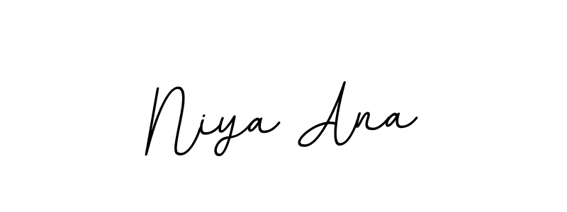 It looks lik you need a new signature style for name Niya Ana. Design unique handwritten (BallpointsItalic-DORy9) signature with our free signature maker in just a few clicks. Niya Ana signature style 11 images and pictures png