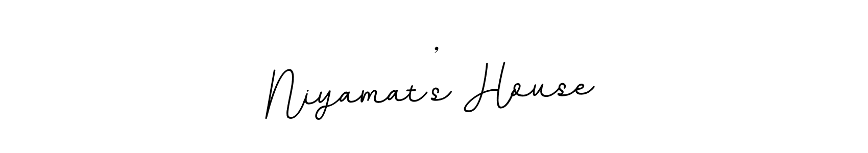 Similarly BallpointsItalic-DORy9 is the best handwritten signature design. Signature creator online .You can use it as an online autograph creator for name Niyamat’s House. Niyamat’s House signature style 11 images and pictures png