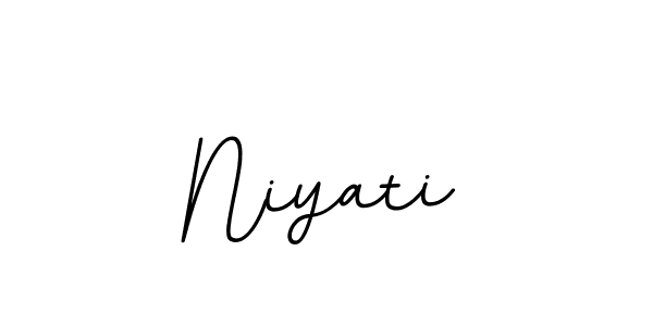 The best way (BallpointsItalic-DORy9) to make a short signature is to pick only two or three words in your name. The name Niyati include a total of six letters. For converting this name. Niyati signature style 11 images and pictures png
