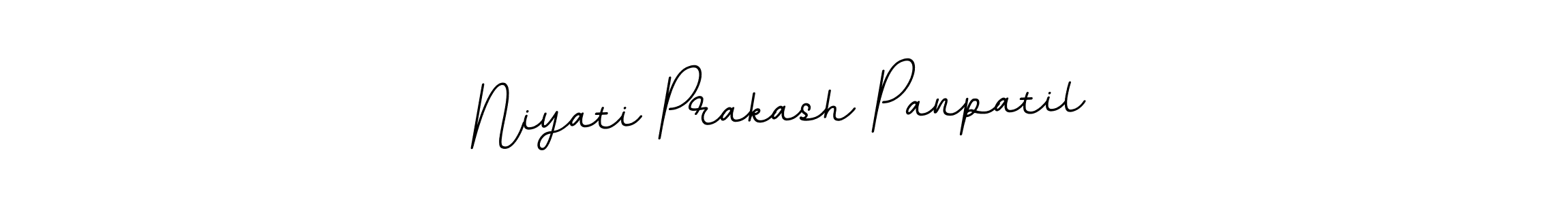 Use a signature maker to create a handwritten signature online. With this signature software, you can design (BallpointsItalic-DORy9) your own signature for name Niyati Prakash Panpatil. Niyati Prakash Panpatil signature style 11 images and pictures png