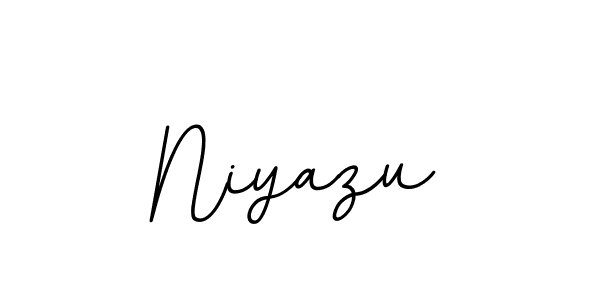 Make a beautiful signature design for name Niyazu. With this signature (BallpointsItalic-DORy9) style, you can create a handwritten signature for free. Niyazu signature style 11 images and pictures png
