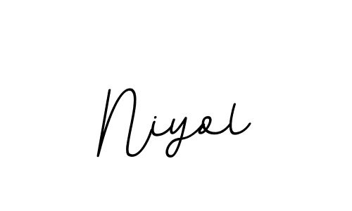 BallpointsItalic-DORy9 is a professional signature style that is perfect for those who want to add a touch of class to their signature. It is also a great choice for those who want to make their signature more unique. Get Niyol name to fancy signature for free. Niyol signature style 11 images and pictures png