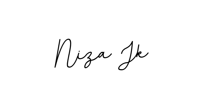 Create a beautiful signature design for name Niza Jk. With this signature (BallpointsItalic-DORy9) fonts, you can make a handwritten signature for free. Niza Jk signature style 11 images and pictures png