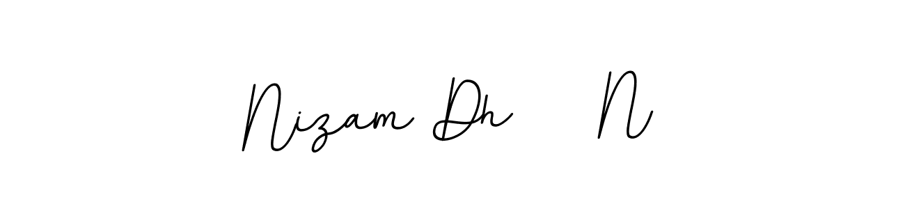 This is the best signature style for the Nizam Dh    N name. Also you like these signature font (BallpointsItalic-DORy9). Mix name signature. Nizam Dh    N signature style 11 images and pictures png