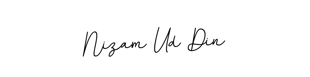 Create a beautiful signature design for name Nizam Ud Din. With this signature (BallpointsItalic-DORy9) fonts, you can make a handwritten signature for free. Nizam Ud Din signature style 11 images and pictures png