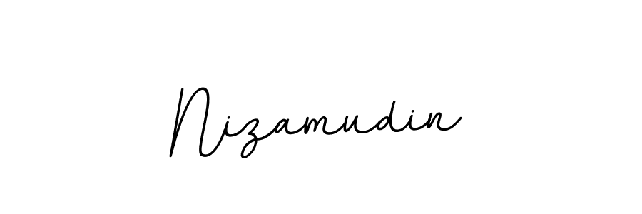 Design your own signature with our free online signature maker. With this signature software, you can create a handwritten (BallpointsItalic-DORy9) signature for name Nizamudin. Nizamudin signature style 11 images and pictures png