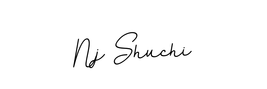 Create a beautiful signature design for name Nj Shuchi. With this signature (BallpointsItalic-DORy9) fonts, you can make a handwritten signature for free. Nj Shuchi signature style 11 images and pictures png