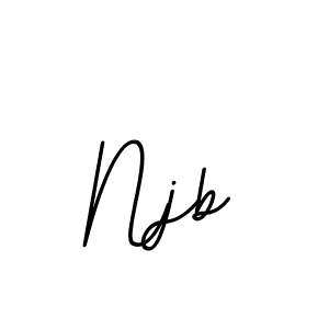 You should practise on your own different ways (BallpointsItalic-DORy9) to write your name (Njb) in signature. don't let someone else do it for you. Njb signature style 11 images and pictures png