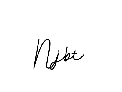 Create a beautiful signature design for name Njbt. With this signature (BallpointsItalic-DORy9) fonts, you can make a handwritten signature for free. Njbt signature style 11 images and pictures png